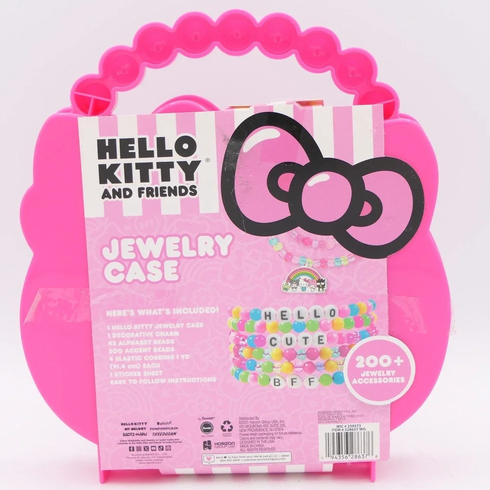 Hello Kitty And Friends Jewelry Case - 200+ Jewelry Accessories Makes 10+ Pieces